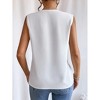 Womens Summer Tank Tops Deep V Neck Blouse Sleeveless Tops Formal Tops Office Business Blouse Elegant Vest - 3 of 4