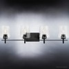 Urban Ambiance Luxury New Traditional Bath Light 8.5''H x 34''W,  Midnight Black Finish,  Swan-Hill Collection, UHP4211 - 4 of 4