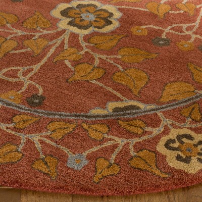 Heritage Red Hand-Tufted Wool 8' x 10' Area Rug