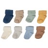 Milkberry Rayon of Bamboo Baby Socks Non-Slip Gripper Newborn to Toddler Currated Gift Packs of 8 pairs - 2 of 2