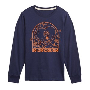 Boys' - SpongeBob SquarePants - Be The Change Long Sleeve Graphic T-Shirt - 1 of 4