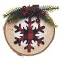 Gallerie II Snowflake Buffalo Plaid Ornament - 3 of 4