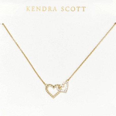 Kendra Scott Anna Heart Interlocking Pendant Necklace