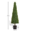 SKRAN Evergreen Outdoor Artificial Boxwood Topiary Tree Privacy Screen,Outdoor Decor,Decor Fake Tree,for Office,Patio,and Entryway. - 3 of 4