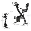 SEVOBAL Home Gyms 3-in-1 Folding Exercise Bike with Adjustable Seat Resistance Bands and 8-Level Resistance, Black, 41.3"*18.9"*46.5" - 2 of 4