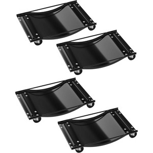 Car Dolly Set of 4, Heavy Duty 10,000 LBS Capacity Antiskid Vehicle Dollies for Moving Car with Swivel Steel Wheels for Moving Cars, Trucks - 1 of 4