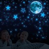 Vudeco 1109 Pieces Glow in the Dark Stars and Moon Stickers Set - Great Bedroom Wall Decor - 4 of 4