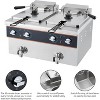 Acekool 6L Electric Deep Fryer with Oil Drain System, Timer, Rotary Fryer Head, Stainless Steel, for Home and Restaurant - 3 of 4