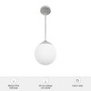 Hunter Fans 7.9" Hepburn Ceiling Light Brushed Nickel Modern Pendant with White Globe - 3 of 4