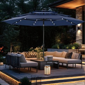 Captiva Designs 10ft Vented Patio Umbrella with 8 Sturdy Ribs for Garden, Poolside & Lawn - 1 of 4