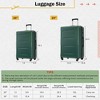 Kumasinova 4 Pcs Hardside Luggage Set,ABS Lightweight Suitcase with TSA Lock,Expandable for up to 25% More Space,20"&24"Suitcases+2 Bags - 2 of 4