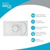 BIRDROCK HOME Stainless Steel Steam Table Pan Lids, 24 Gauge Steel, Fits 1/4-Size Hotel Pans, Perfect for Meal Prep, Cooking & Food Storage (6 Pack) - 3 of 4