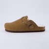 CUSHIONAIRE Women's Hana Cork footbed clog with Genuine Leather upper, Faux Fur lining, and +Comfort - 3 of 4