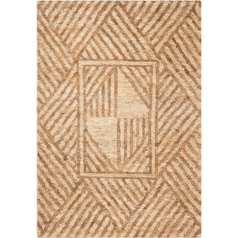 4'x6' Alissa Solid Woven Rug Natural/Ivory - Safavieh