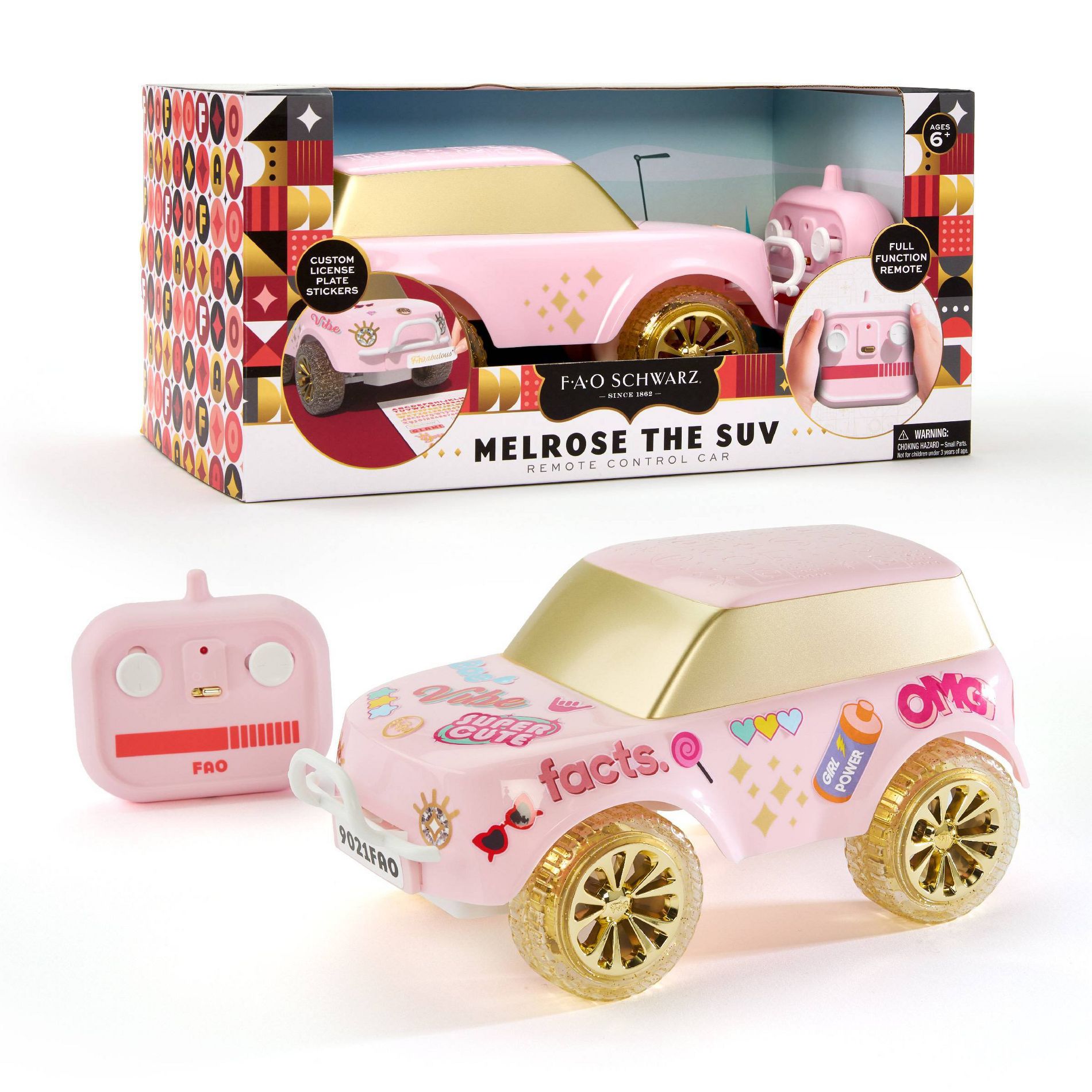 FAO Schwarz Melrose The SUV Remote Control Car: Battery-Powered Plastic RC Vehicle for Technology Education