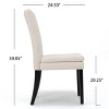 Racxily Dining Chair, a padded cushion seat with a stylish tufted backrest - 3 of 4