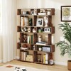 Tangkula 2PCS 6-tier Storage Bookshelf Tall Display Shelf w/ Anti-toppling Kits Kits - 2 of 4