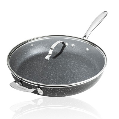 Granitestone Silver 10 Nonstick Fry Pan With Stay Cool Handle : Target