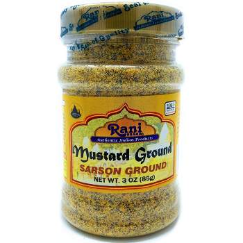 Mustard Seeds (Black Kali Sarson) Ground - 3oz (85g) - Rani Brand Authentic Indian Products