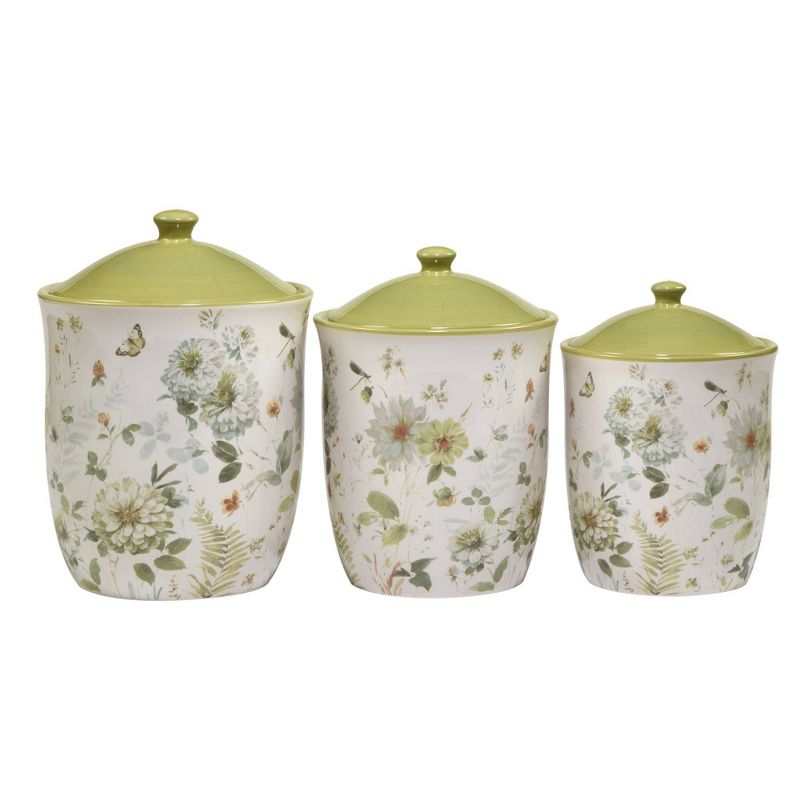 3pc Green Fields Canister Storage Set - Certified International, 3 of 8