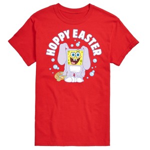 Men's - SpongeBob Squarepants - Hoppy Easter Bunny Spongebob Short Sleeve Graphic T-Shirt - 1 of 4