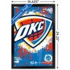Trends International NBA Oklahoma City Thunder - Maximalist Logo 23 Framed Wall Poster Prints - 3 of 4