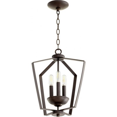 Quorum Lighting 3 - Light Chandelier in  Oiled Bronze