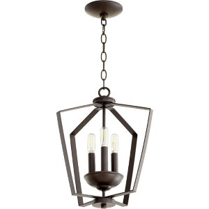 Quorum Lighting 3 - Light Chandelier in  Oiled Bronze - 1 of 1