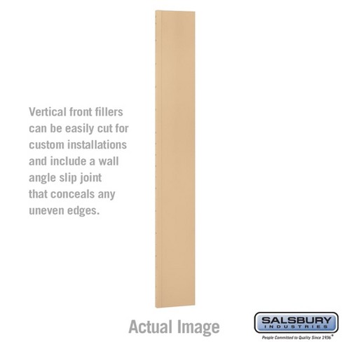 Salsbury Industries Vertical Front Filler Color: Tan, Size: 78" H x 9" W x 1" D - image 1 of 3