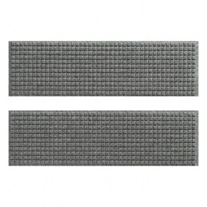 WaterHog 8.5"x30" Set of 4 Squares Indoor/Outdoor Stair Treads Door Mats - 1 of 4