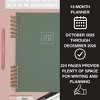 Altitude 2025-2026 15 Months Planner 8"x10" Monthly/Weekly Dark Sage - 2 of 4