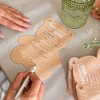 Kate Aspen Baby Shower Prediction Advice Card Keepsake Book - Kraft Bear Shape (Set of 50) | 28645NA - 4 of 4