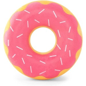ZippyPaws ZippyTuff Dog Chew Toy - Durable Rubber Chew Ring Toy, Puppy Teething Toys, Tough & Squeaky Toys - Strawberry Donut - 1 of 1