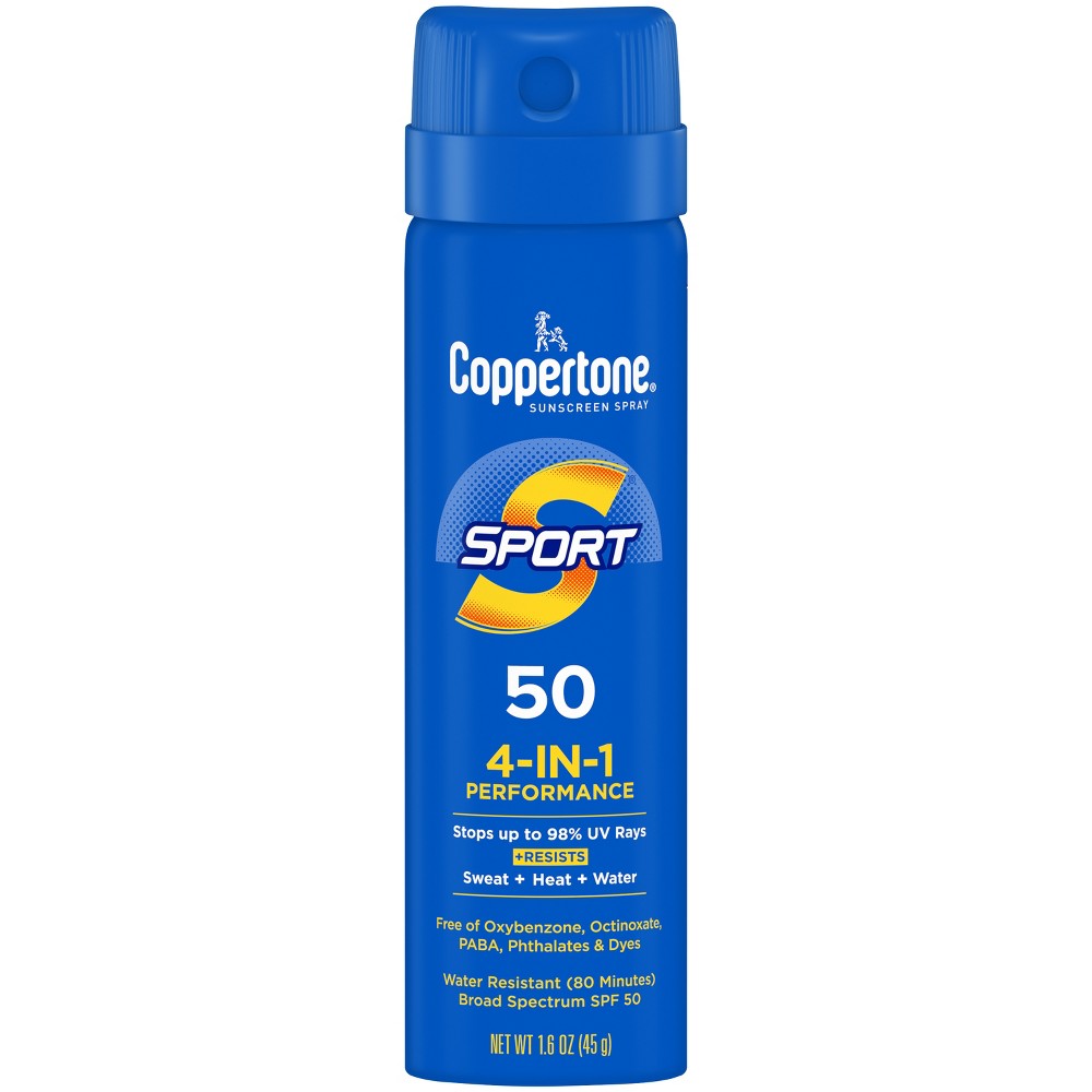 Photos - Cream / Lotion Coppertone Sport Sunscreen Spray - Water Resistant Spray Sunscreen - SPF 5