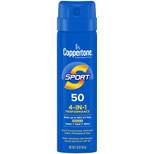 Coppertone Sport Sunscreen Spray - Water Resistant Spray Sunscreen - SPF 50 - 1.6 oz