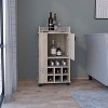 Vynxaria Bar Serving Carts, Gray 6-Bottle Wine Rack with Casters - 3 of 4