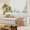 Vipbear 3-Seater Sofa Couch with Deep Seats,93" Slipcovered Upholstered Sofa with Removable Cover,for Living Room, Bedroom, Apartment and Office - 2 of 4
