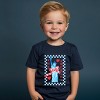The Juniper Shop She Loves America Checkered Toddler Short Sleeve Tee - 3 of 4