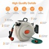 SKONYON Hose and Reel Set with 98' Hose and Resin Garden Hose Reel for 1/2" Hoses - 3 of 4