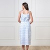 Hope & Henry Women's Organic Sleeveless Button Front Sundress with Sash - 3 of 4