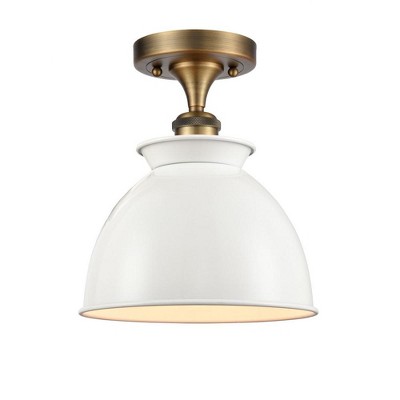 Adirondack - 1 Light Semi-Flush Mount In Industrial Style-12 Inches Tall and 8.5 Inches Wide
