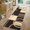 COZONY Abstract Modern Geometric Washable Non Slip Runner Rug - 2 of 4