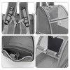 Unique Bargains Pet Backpack Foldable Pet Backpack for Cats and Small Dogs 12.6"x11.02"x16.14" Gray - 3 of 4