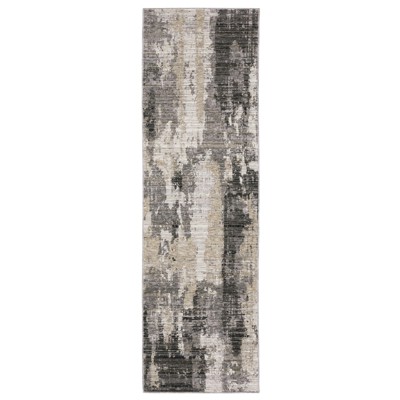Oriental Weavers Nebulous 4151N Grey/ Beige Indoor Area Rug - 2'3" x 7'6"