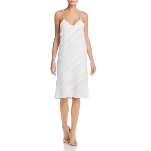 Ramy Brook Womens Fringe Trim A-line Dress, White, X-Small - 1 of 1