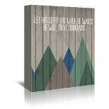 Americanflat Wood Move Mountains 3 by Samantha Ranlet Unframed Canvas Wall Art
