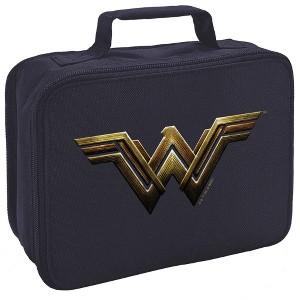 Justice League Wonder Woman Logo Insulated Soft Sided Lunch Box - 1 of 4