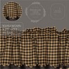 Black Check Scalloped Layered Valance 16x72 VHC Brands - 3 of 4