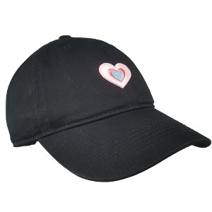 Anna-Kaci Women's Heart Embroidered Baseball Cap Low Bun Soft Cotton Trucker Hat - 1 of 4