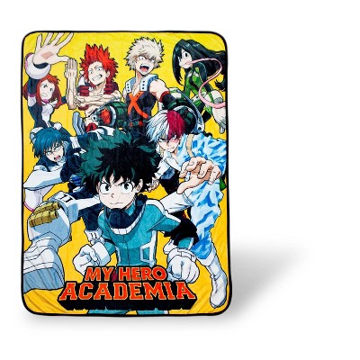 Just Funky My Hero Academia Superheroes Lightweight Fleece Throw Blanket | 45 x 60 Inches